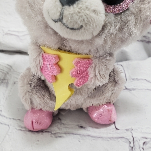 TY Beanie Boos Mouse Squeaker Plush 5.5" Stuffed Animal Toy 2015 Pink Glitter - Picture 3 of 7